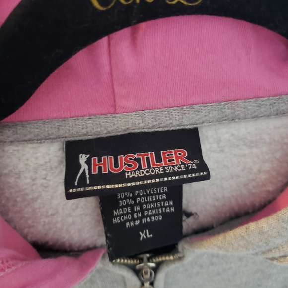 HUSTLER cropped zip up with hood - Picture 2 of 2